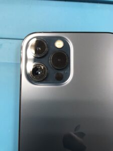 iPhone12PROMAX　カメラガラス　交換修理