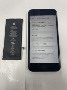 iPhoneSE2 バッテリー交換後